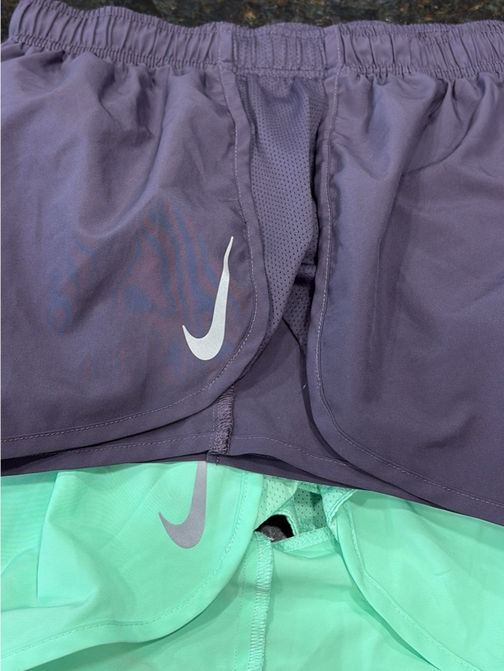 2 Pairs Nike Women’s L Athletic Dri Fit Shorts